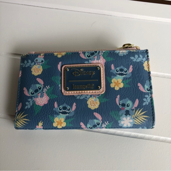 Disney Loungefly Mini Backpack- Stitch and Scrump w/ matching wallet - Picture 11 of 15